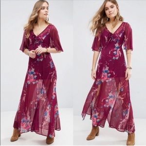 Band of Gypsies foral maxi dress